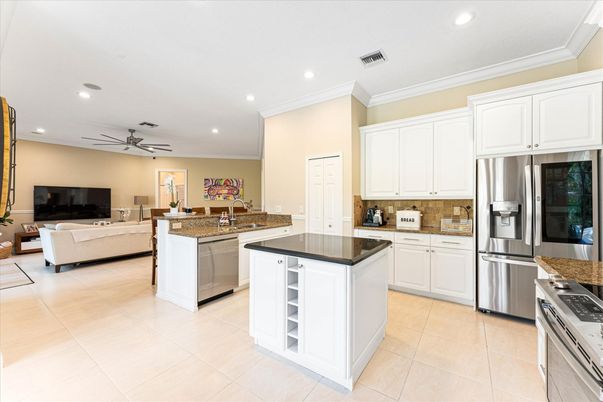 Interior, Kitchen, Living room, Recessed Lighting, Stainless Steel Appliances
