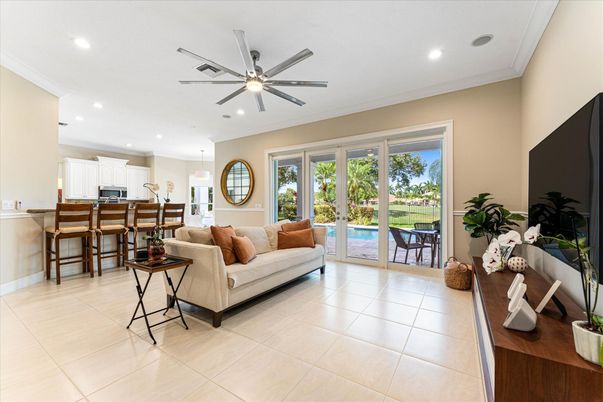 Interior, Kitchen, Living room, Recessed Lighting