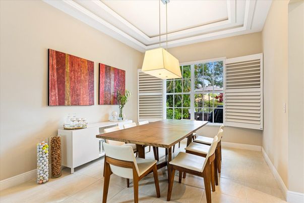 Dining room, Interior, Pendant Lights