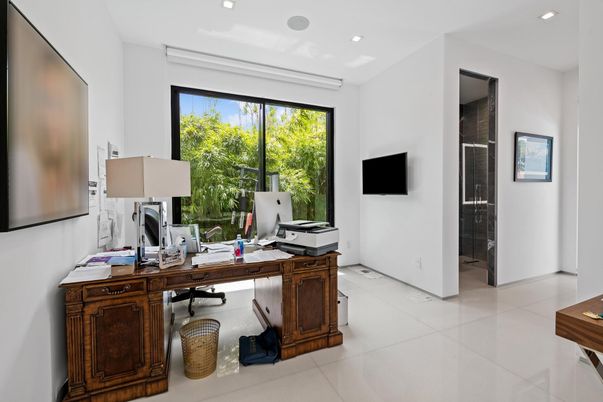 Home Office, Interior, Recessed Lighting