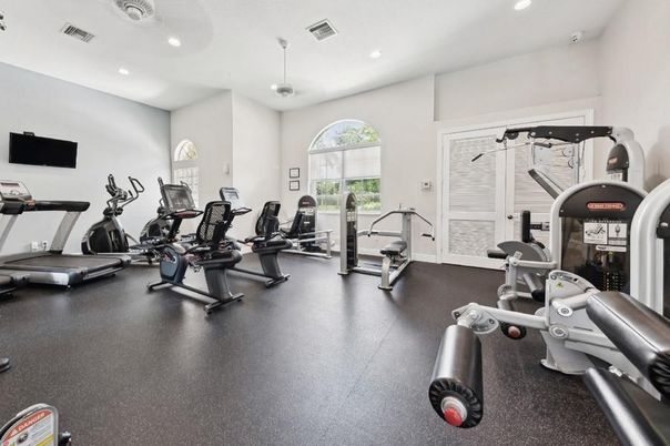 Fitness Equipment, Gym, Interior, Recessed Lighting