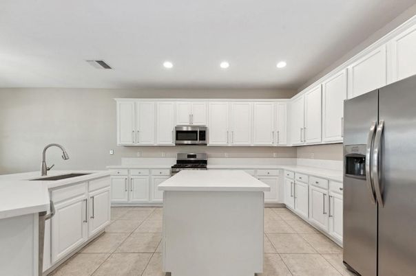 Interior, Kitchen, Recessed Lighting, Stainless Steel Appliances