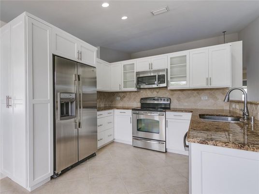 Interior, Kitchen, Recessed Lighting, Stainless Steel Appliances