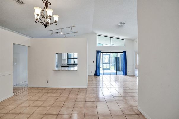 Chandelier, Empty room, Interior