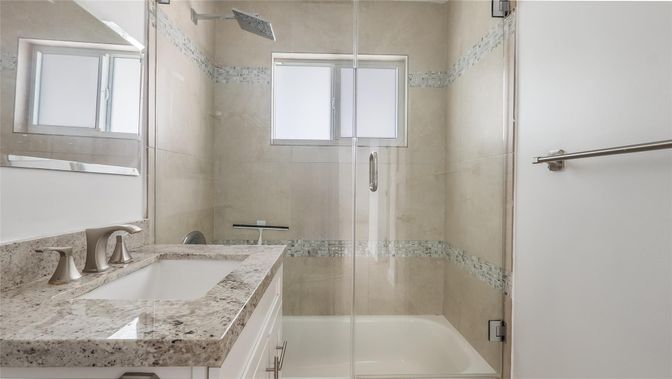 Bathroom, Glass Shower, Interior