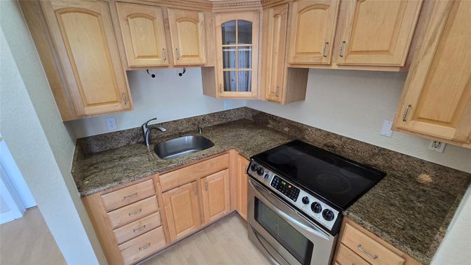 Interior, Kitchen, Wood Texture Flooring