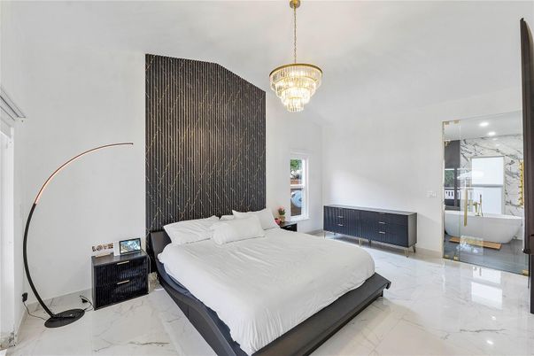 Bedroom, Chandelier, Interior, Marble, Marble Walls