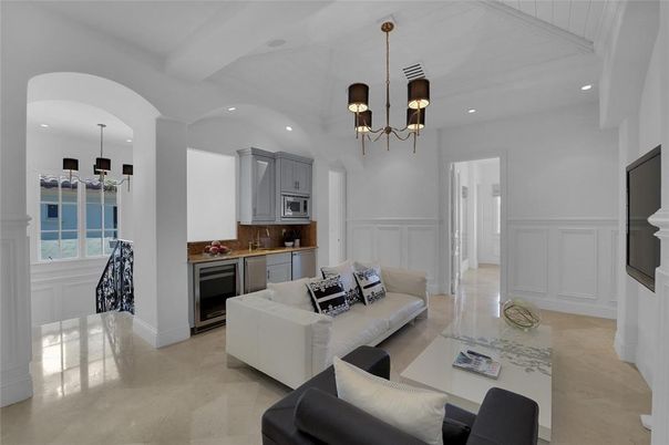 Interior, Kitchen, Living room, Pendant Lights, Recessed Lighting