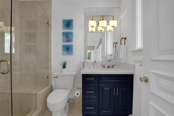 Bathroom, Glass Shower, Interior