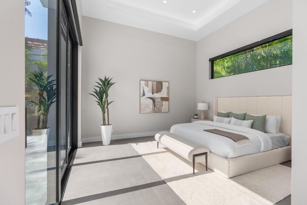 Bedroom, Interior, Recessed Lighting