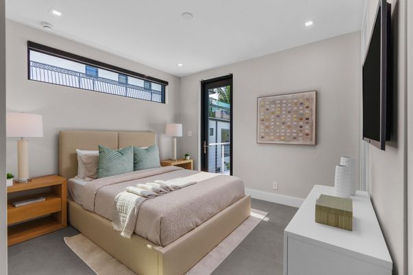 Bedroom, Interior, Recessed Lighting