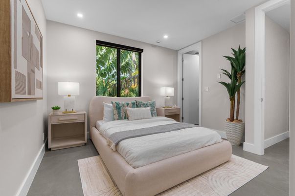 Bedroom, Interior, Recessed Lighting