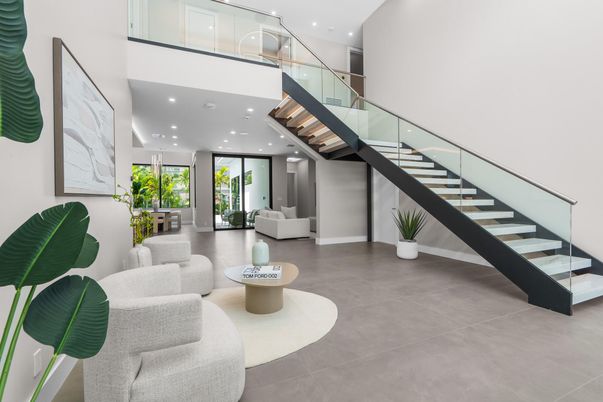 Interior, Living room, Recessed Lighting