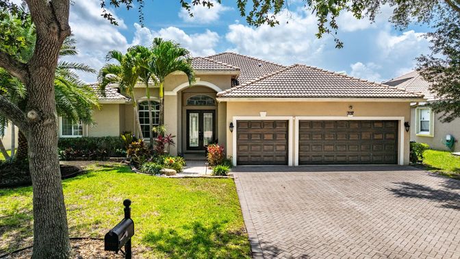 Attached, Backyard, Exterior, Facade, Mediterranean
