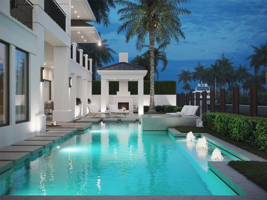 Exterior, Fireplace, Pool, Water