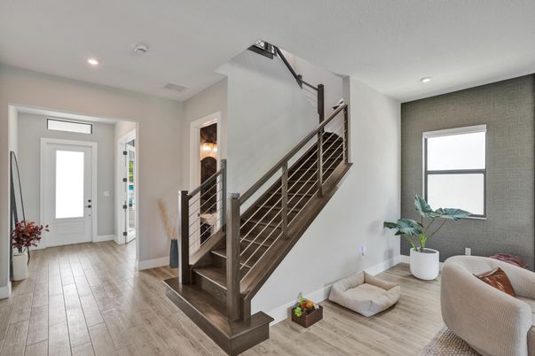 Interior, Recessed Lighting, Wood Texture Flooring