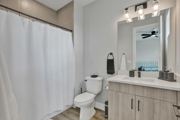 Bathroom, Interior, Wood Texture Flooring