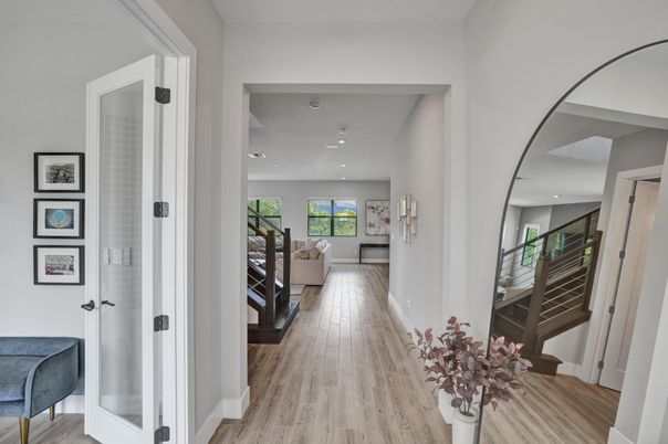 Interior, Recessed Lighting, Wood Texture Flooring