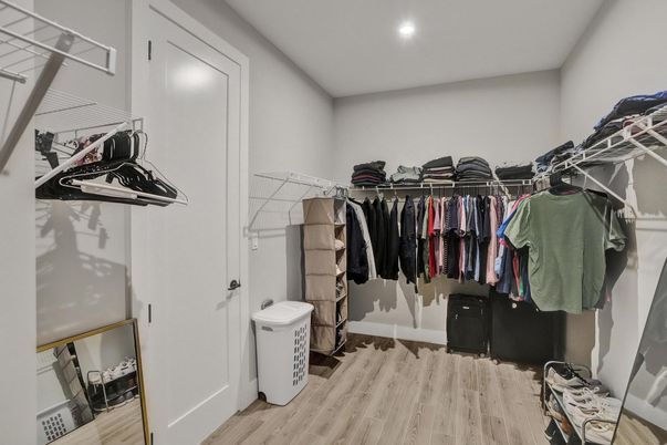 Interior, Recessed Lighting, Walk-in Closets, Wood Texture Flooring