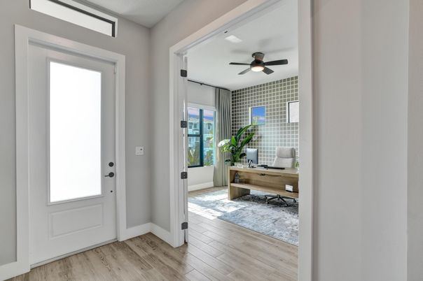 Home Office, Interior, Wood Texture Flooring