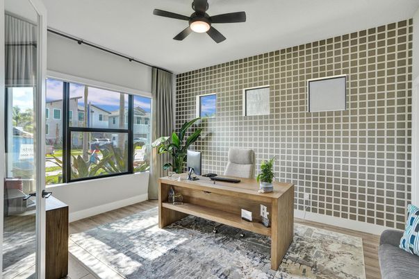 Home Office, Interior, Wood Texture Flooring