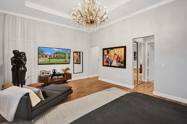 Chandelier, Interior, Wood Texture Flooring