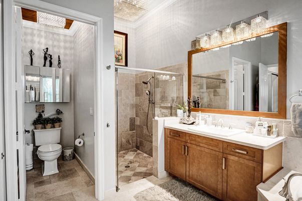 Bathroom, Glass Shower, Interior