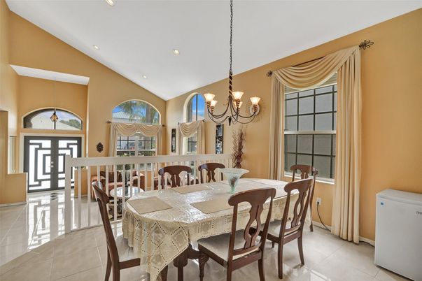 Chandelier, Dining room, Interior, Recessed Lighting