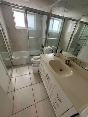 Bathroom, Dual Sink Vanities, Glass Shower, Interior