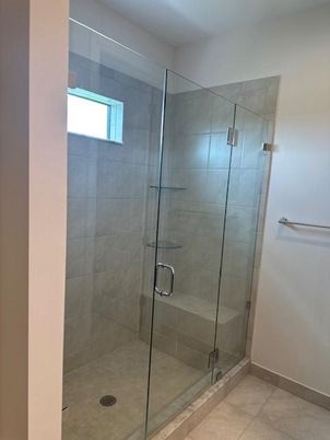 Bathroom, Glass Shower, Interior