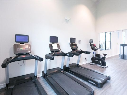 Fitness Equipment, Interior, Wood Texture Flooring