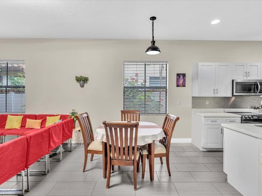 Dining room, Interior, Kitchen, Pendant Lights, Recessed Lighting