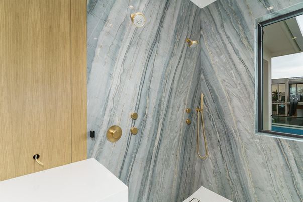 Bathroom, Interior, Marble Walls