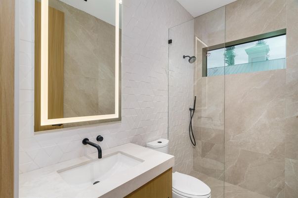 Bathroom, Glass Shower, Interior