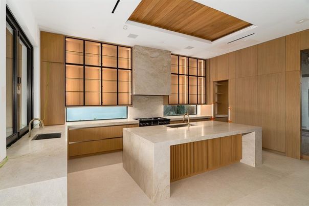 Interior, Kitchen, Recessed Lighting, Wooden Ceilings
