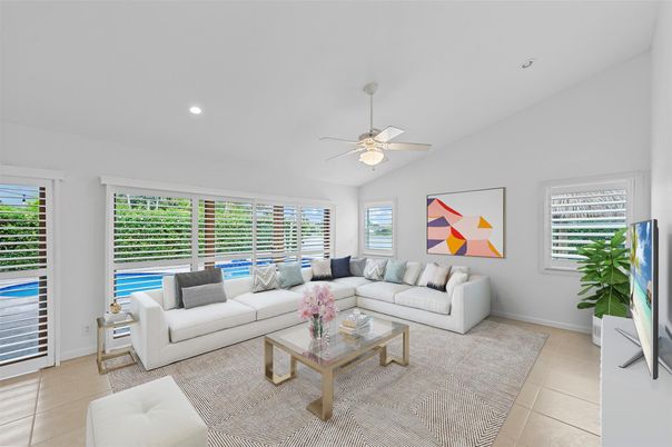 Interior, Living room, Recessed Lighting