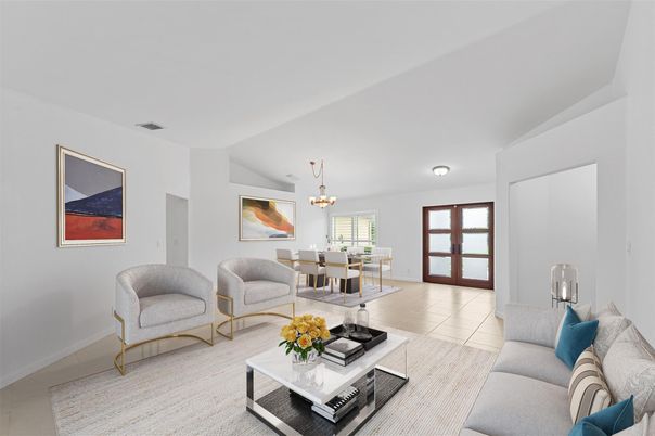 Dining room, Interior, Living room, Pendant Lights