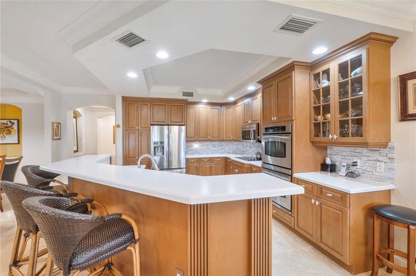 Interior, Kitchen, Recessed Lighting, Stainless Steel Appliances