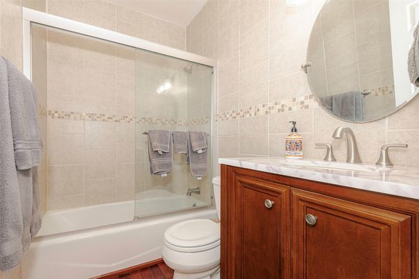 Bathroom, Glass Shower, Interior, Tile Countertops