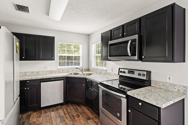 Interior, Kitchen, Wood Texture Flooring