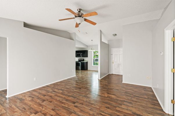 Empty room, Interior, Kitchen, Wood Texture Flooring
