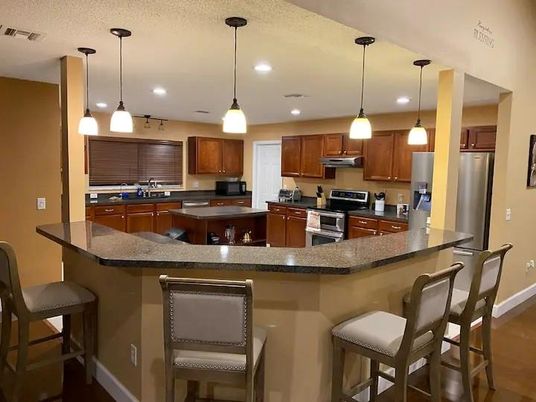 Interior, Kitchen, Pendant Lights, Recessed Lighting, Stainless Steel Appliances