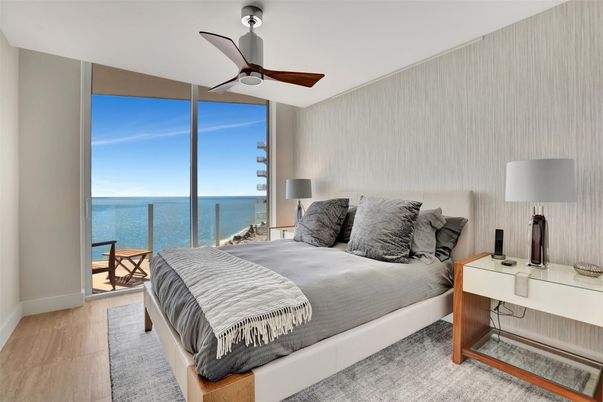 Bedroom, Interior, Water, Wood Texture Flooring