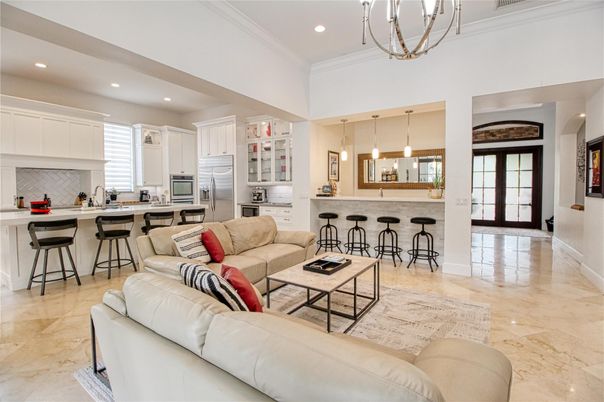 Interior, Kitchen, Living room, Pendant Lights, Recessed Lighting