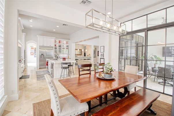 Dining room, Interior, Kitchen, Pendant Lights, Recessed Lighting