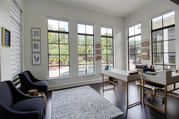 Home Office, Interior, Wood Texture Flooring