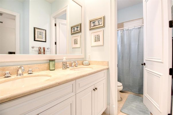 Bathroom, Dual Sink Vanities, Interior, Wood Texture Flooring