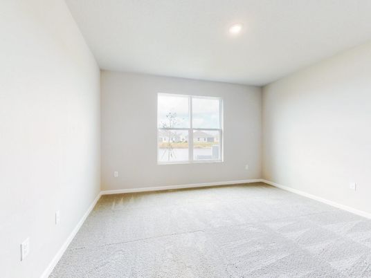 Empty room, Interior, Recessed Lighting