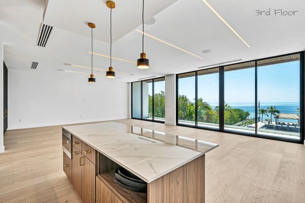 Interior, Pendant Lights, Recessed Lighting, Water, Wood Texture Flooring