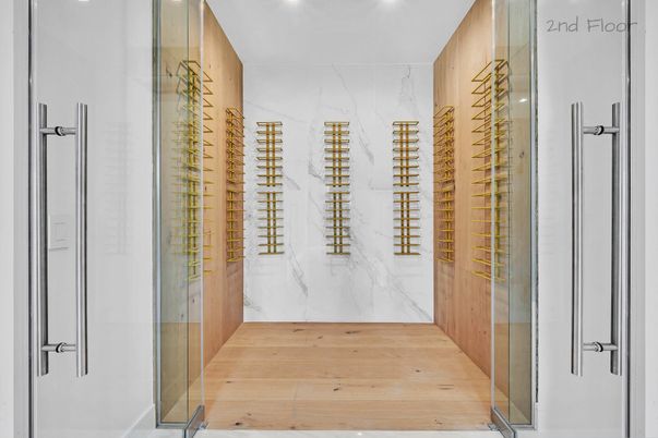 Interior, Recessed Lighting, Wine Storage, Wood Texture Flooring